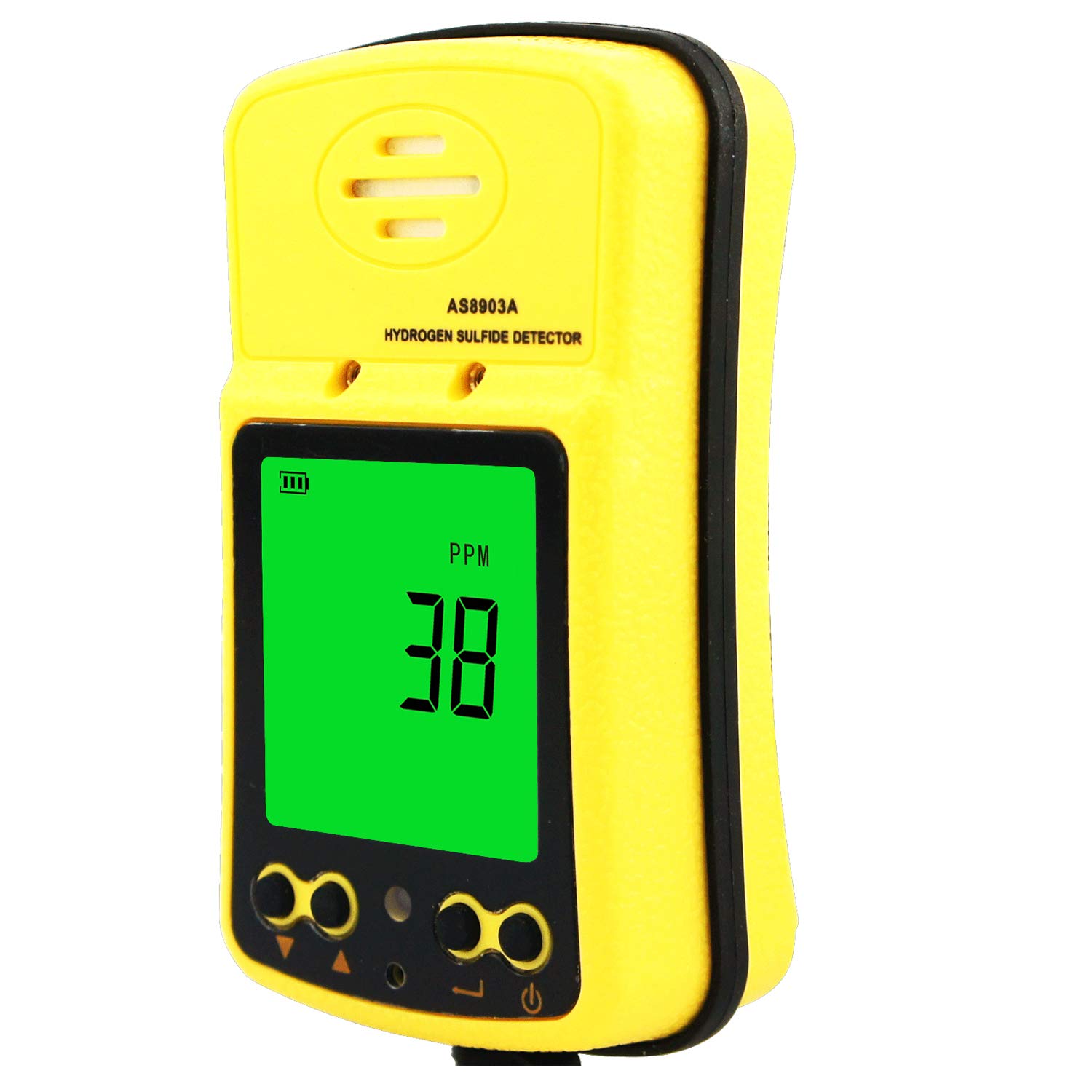 TACKTIMES Hydrogen Sulfide Detector Rechargeable Single Gas H2S Monitor