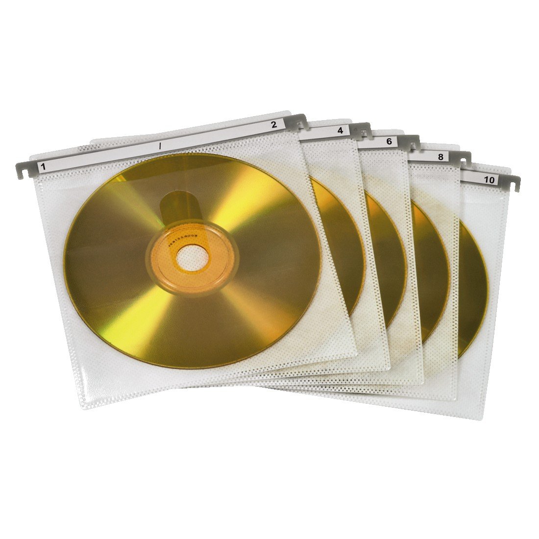 Hama | 50 CD and DVD Double Protective Sleeves | White