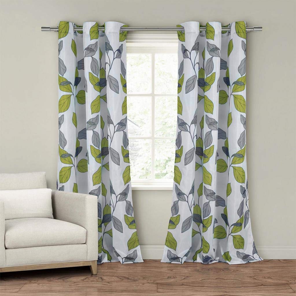 Duck River Textile - Karine Faux Silk Grommet Top Window Curtain Drapes for Bedroom, Livingroom ...