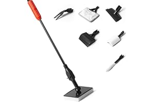 Amviner Aquarium Glass Cleaner, 7 in 1 Algae Remover for Fish Tank, Aquarium Cleaning Kit with Long Handle, Aquarium Net, Algae Scraper, Sponge Brush