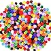 Caydo 2400 Pieces 1cm Pom Poms for Crafts, Small Pompoms Multicolor for Arts and Crafts Hobby Supplies