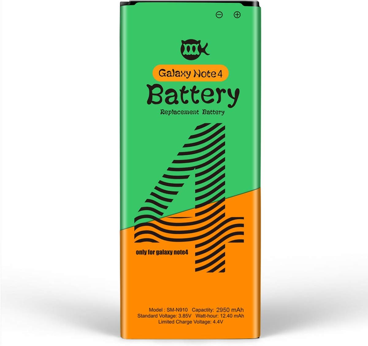 Galaxy Note 4 Battery 2950mAh Li-ion Replacement Battery for Note 4 N910, N910U 4G LTE, N910V(Verizon), N910T(T-Mobile), N910A(AT&T), N910P(Sprint) - 24 Months Warranty