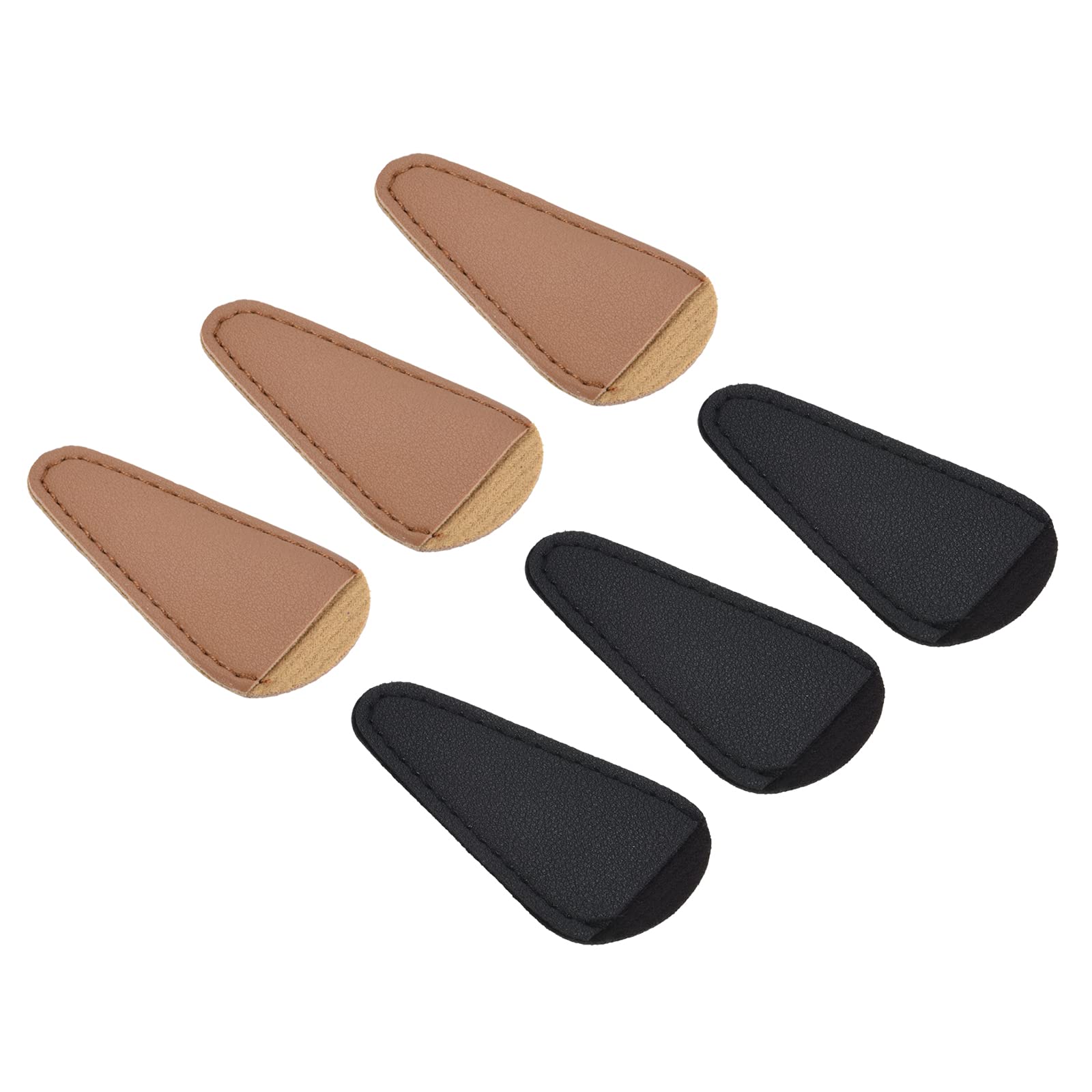 PATIKIL 2.9"x1.5" PU Leather Scissors Sheath, 6 Pack Scissors Cover Protector Portable Collect Bags for Eyebrow Trimming Beauty Tool Protection, 2 Colors