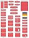 PV SOLAR WARNING LABELS 55 PIECE ASSORTMENT PACK