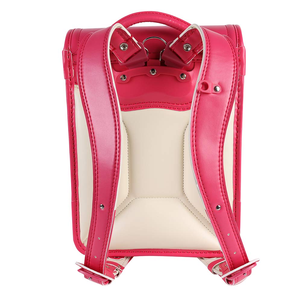 ステッチ 大容量 小学生 人気 入学 お祝い 超軽量 撥水加工 全5色 （rose）