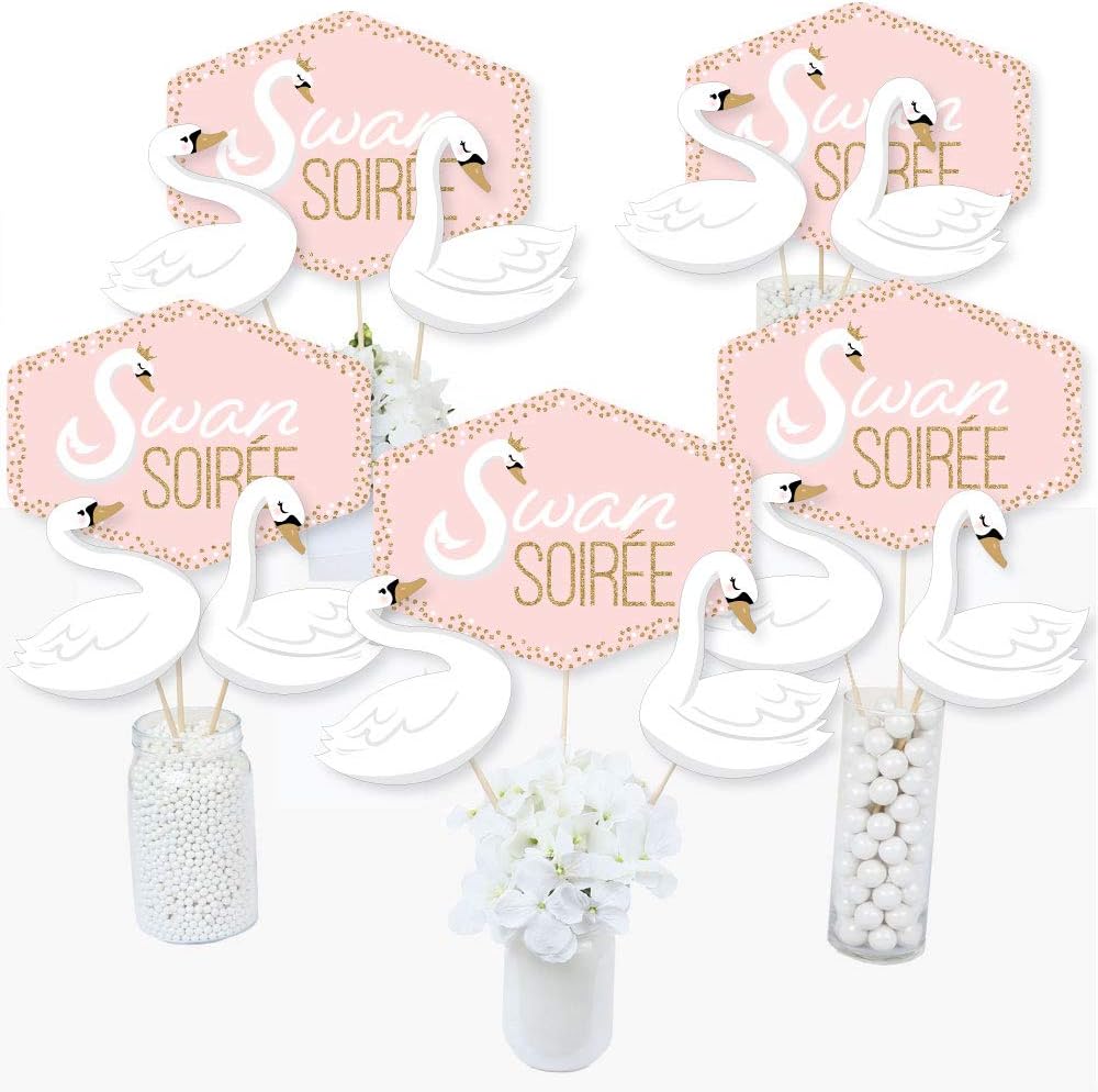 swan themed baby shower