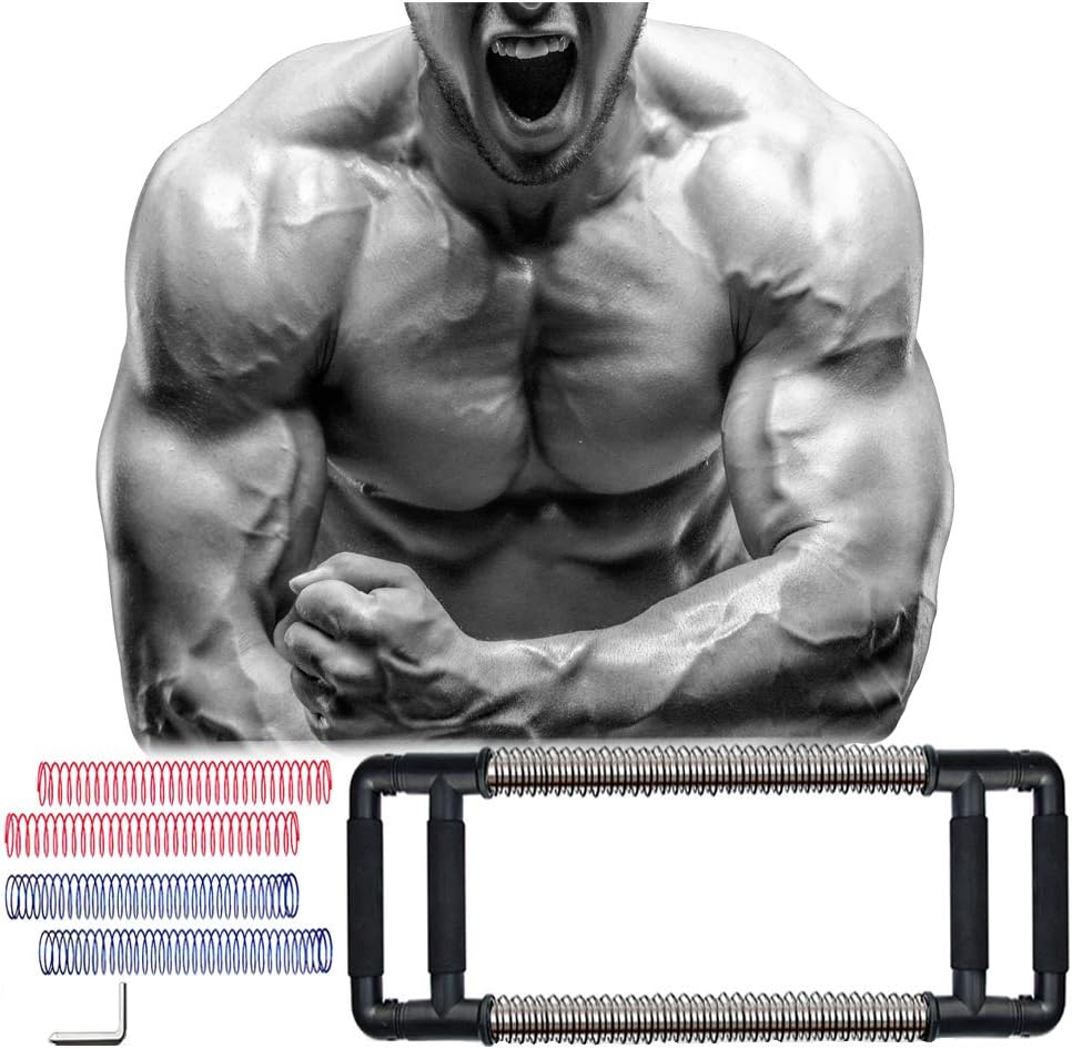 Gbazaar Second Generation Adjustable Pressure Super Push Down Bar-Chest Expander for Home & Gyms, Total Upper Body Workout Equipment Exercise Chest, Shoulders