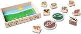 Melissa & Doug My First Wooden Farm Animal Stamp Set | Kids Arts Crafts 3+ view 5