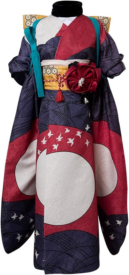 COSTHAT Fate Grand Order FGO Foreigner Katsushika Hokusai Cosplay Costume Kimono Dress