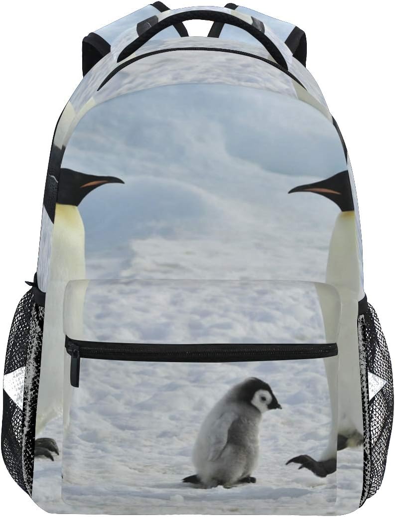 Antarctic Penguins Backpack College School Bookbag Travel