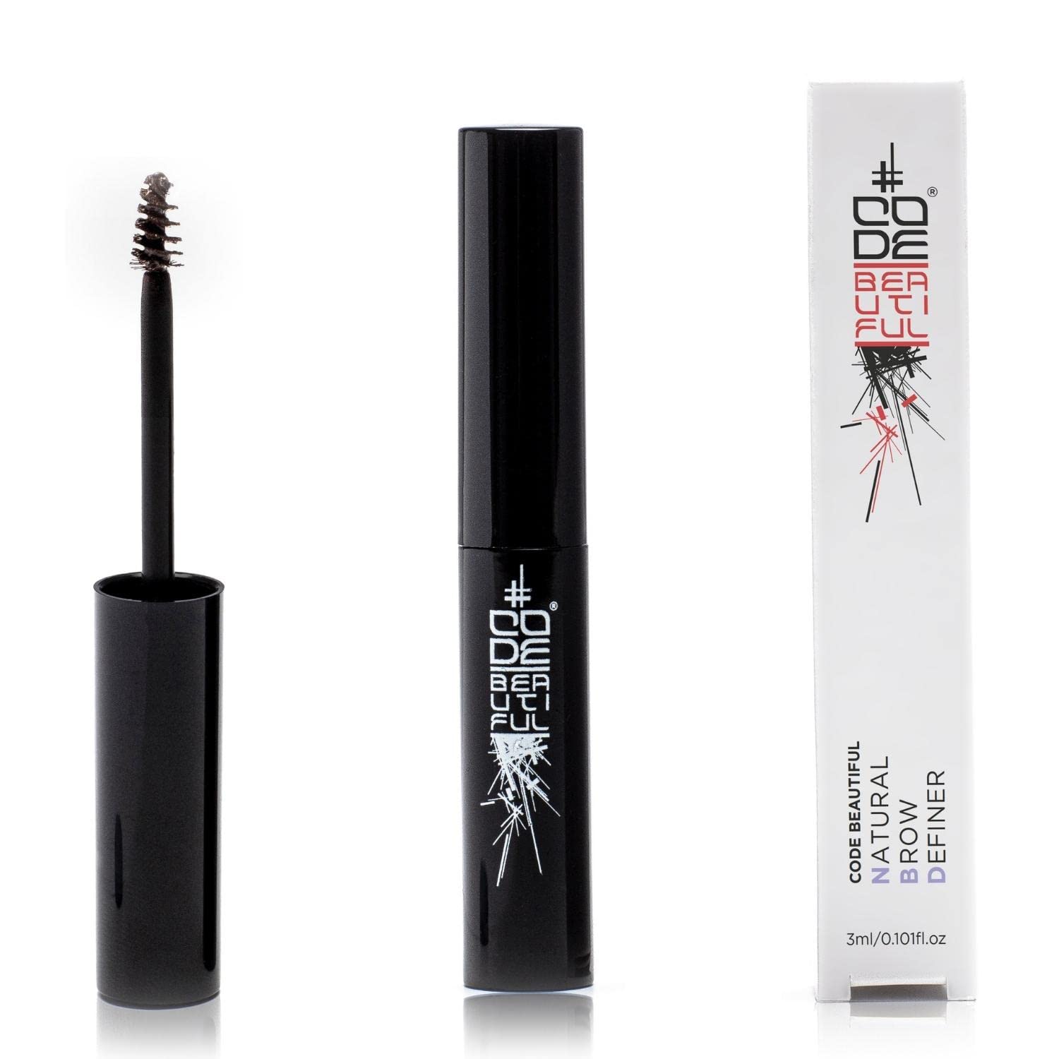 CODE Beautiful Eyebrow Gel for Naturally Defined Eyebrows | Brow Tint | Brow Mascara | Eyebrow Mascara Brown | eye brow tint | NBD Natural Brow Definer (Brown) 3ml