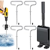 JUNWARE Ice Anchor Drill Adapter,Ice Fishing Shelter Accessories