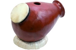 Udu clay drum with goat skin (Udu Oben)