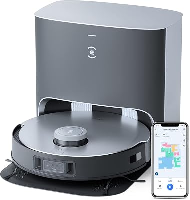 , Robot Aspirador DEEBOT X1, con función de fregado y estación de aspiración (3,2L), potencia aspiración de 5000 pa, evitación de obstáculos y mapeo 3D, diseño Jacob Jansen, batería de 5200 mAh