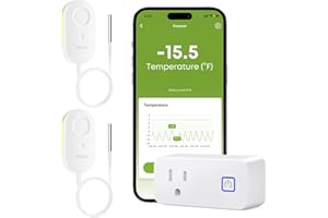 MOCREO ST5 WiFi Freezer Thermometer Alarm, Email Alert, App Notification, Data Logging Export, No Subscription Fee, Remote Te