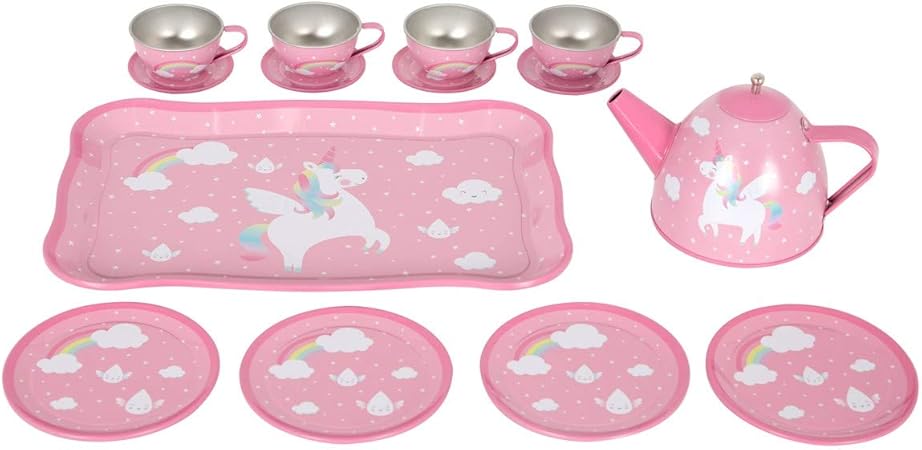 sass and belle tin tea set