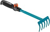 Gardena combisystem Flower Rake Five-Tined Hand Rake 8.5 cm Working Width