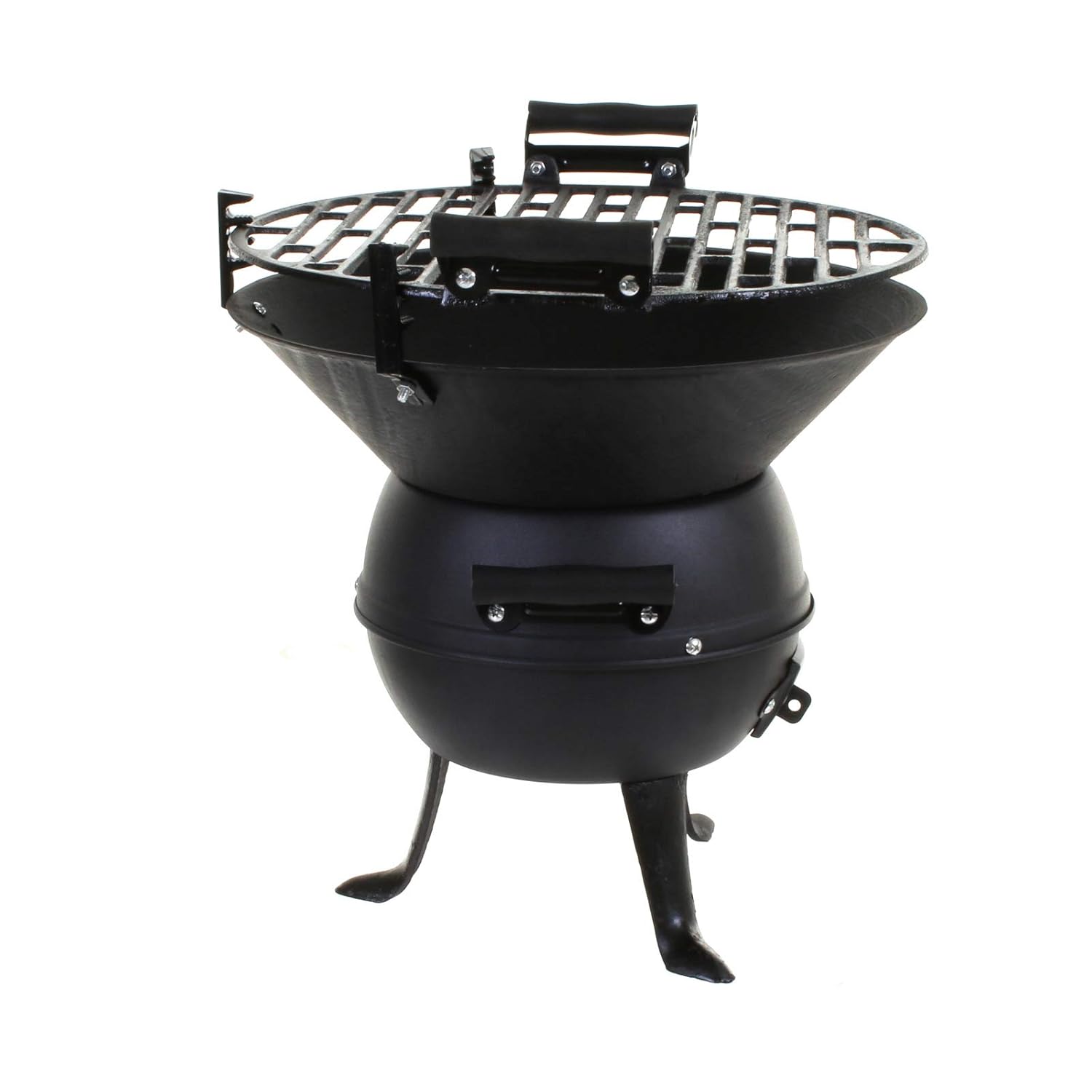 KD and Jay BBQ-Grill / Kohlegrill / Grillfass, aus Gusseisen