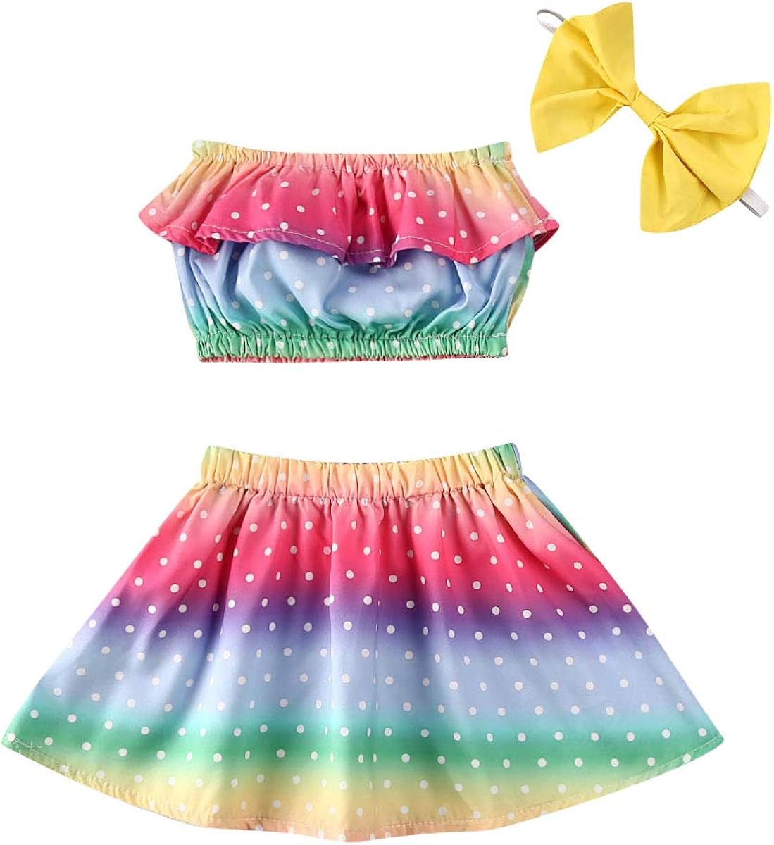 rainbow skirt for baby girl