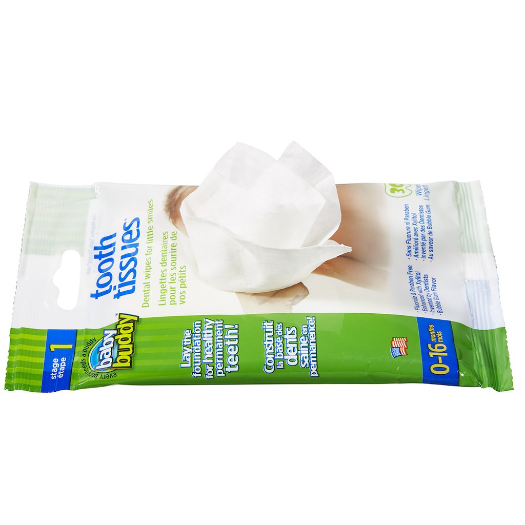 Brilliant Tooth Tissues With Xylitol Bubble Gum Flavor Teeth Wipes