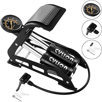 Amazon.com: Lamsion Dual-Cylinder Foot Pump Portable Foot ...