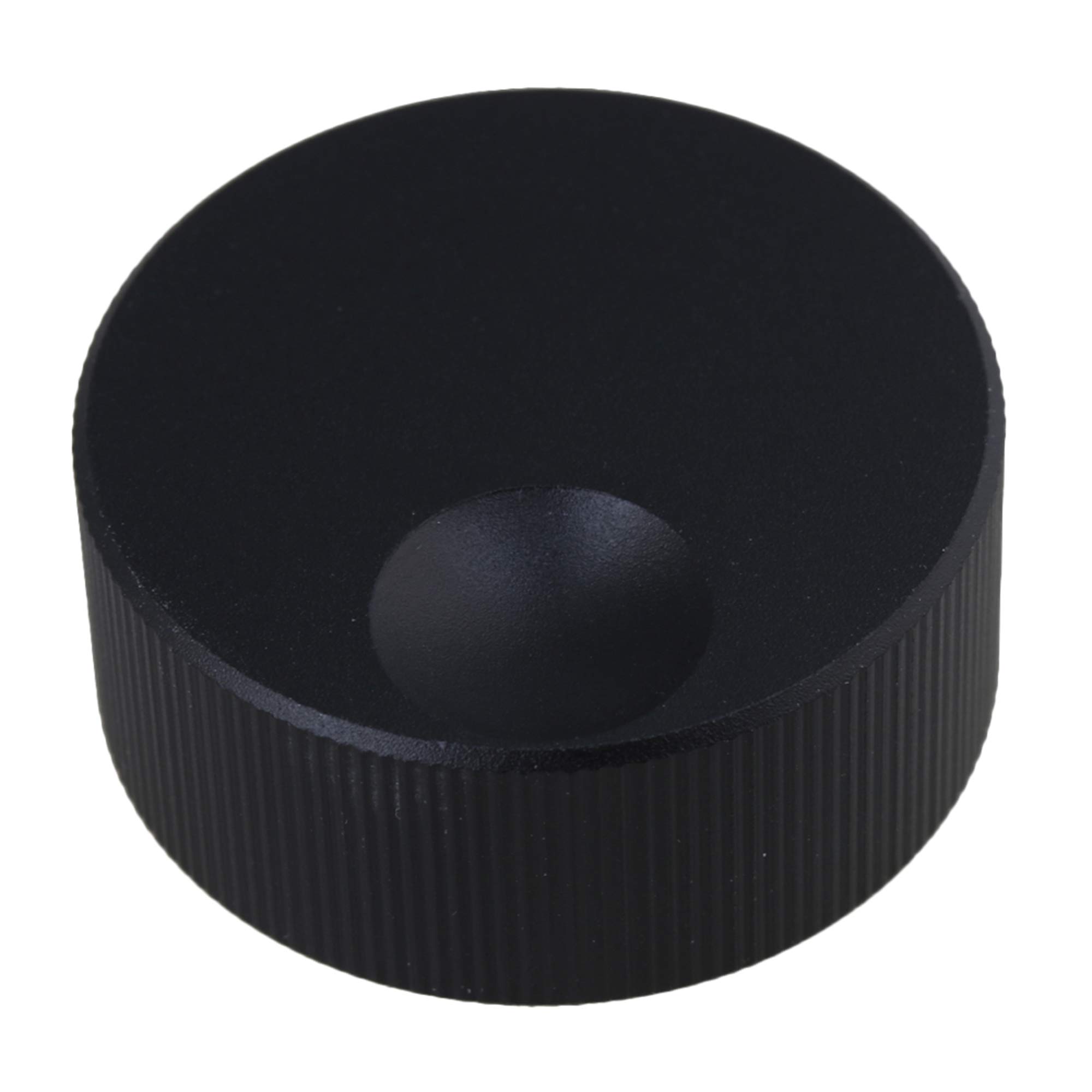 Yibuy 32x13mm Black Aluminum Sound Amplifier Audio Volume Fine-tuning Knob Rotary Control Knob 6mm Diameter