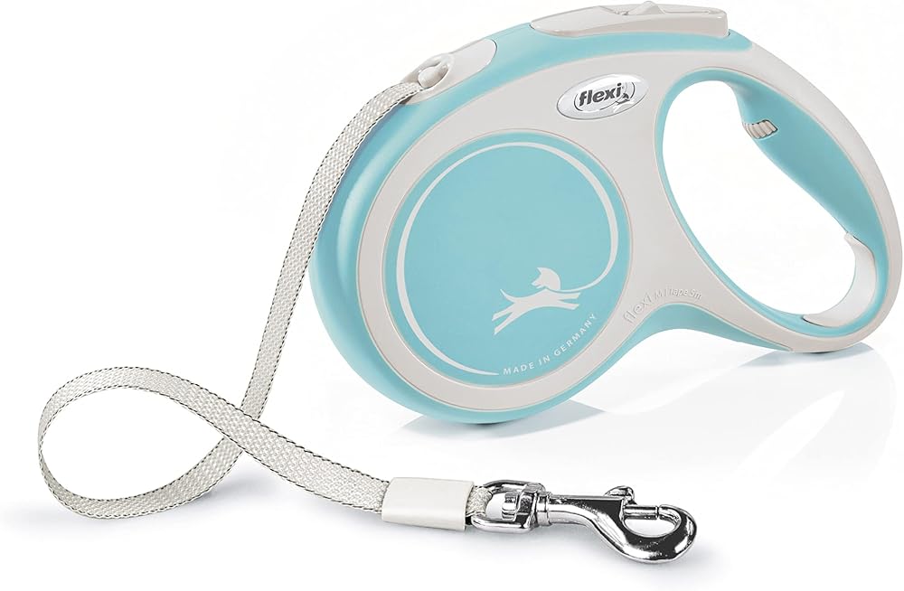 flexi Comfort M Tape 5 m Light Blue Retractable Dog Lead up to 25 kg