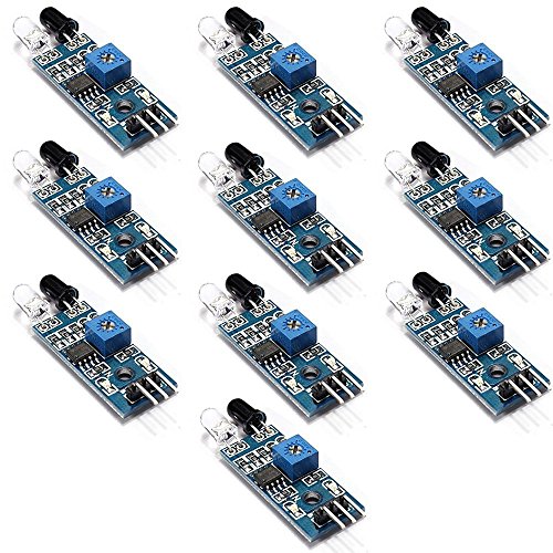 REES52 10PCS IR Infrared Obstacle Avoidance Sensor Module for Arduino Smart Car Robot 1 REES52 10PCS IR Infrared Obstacle Avoidance Sensor Module for Arduino Smart Car Robot