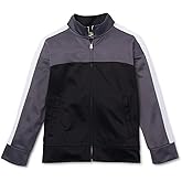 Boy's Tricot Track Jacket (Black, Large 10/12)