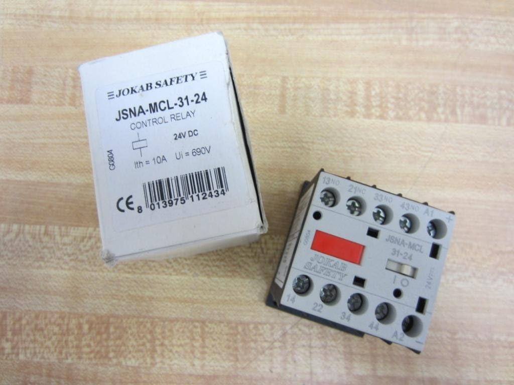 Jokab Safety JSNA-MCL-31-24 Control Relay JSNAMCL3124