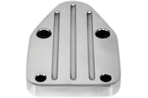 COBRA-TEK ALUMINUM FUEL PUMP BLOCK OFF PLATE Compatible With CHEVY SB 283 302 305 307 327 350 383 400