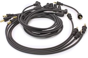 PerTronix 708101 Flame-Thrower Black Custom Fit Spark Plug Wire for 8 Cylinder GM