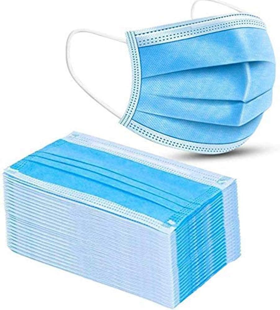 Medog 50Pcs 3layer Disposable Face 𝐌𝐀𝐒𝐊S Anti-Dust Filter Face 𝐌𝐀𝐒𝐊, 3 Layers of Purifying (50PCS)