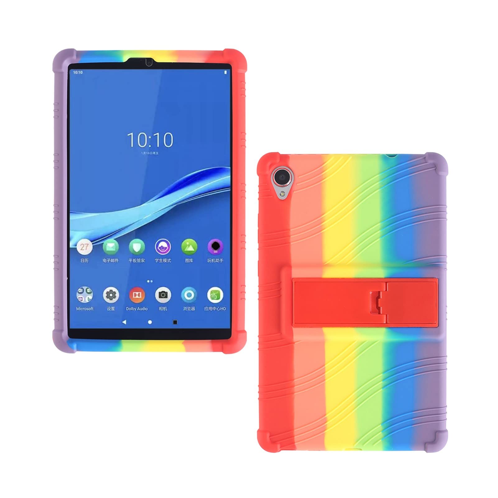 ORANXIN Case for Lenovo Tab M8 - Stand Soft Silicone Pouch Shockproof Rubber Shell Protective Cover for Lenovo Tab M8 (3rd Gen TB-8506) / (FHD TB-8705) / (HD TB-8505) Tablet 8 inch
