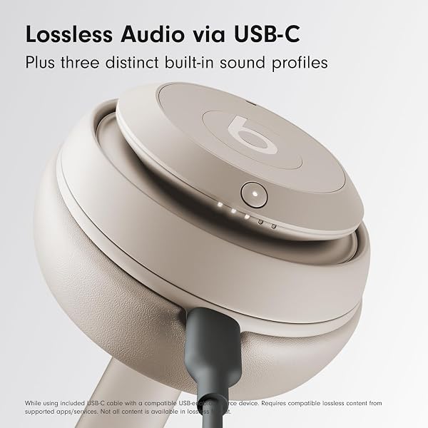 BEATS STUDIO PRO – WIRELESS BLUETOOTH NOISE CANCELLING HEADPHONES – PERSONALIZED SPATIAL AUDIO, USB-C LOSSLESS AUDIO, APPLE & ANDROID COMPATIBILITY, UP TO 40 HOURS BATTERY LIFE – SANDSTONE