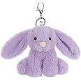 Apricot Lamb Cute Toys Plush Purple Bunny Rabbit Stuffed Animal Soft Keychain for Kids Bag, Purse, Backpack, Handbag (Purple Bunny，4.7 Inches)