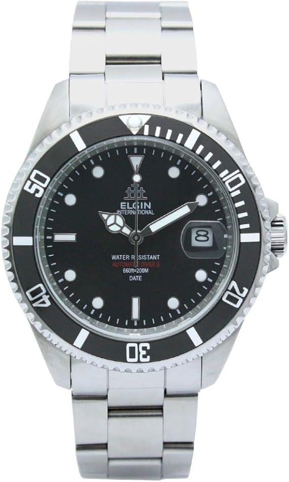 Amazon エルジン 腕時計 Fk1405s B メンズ シルバー メンズ腕時計 腕時計 通販