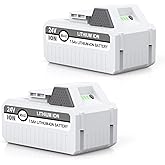LORDONE Replacement 7500mAh 2 Packs Battery Compatible with Sun Joe and Snow Joe 24V Battery for 24VBAT-LTW 24VBAT-LTE 24VBAT-LT 24VBAT 24VBAT-XR iON+ System for Joe iON+ 24V Series Battery