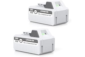 LORDONE 2Packs 7500mAh Li-ion Battery Compatible with Sun Joe and Snow Joe 24V Battery for 24VBAT-LTX 24VBAT-LTW 24VBAT-LTE 24VBAT-LT 24VBAT 24V-X2-SB18 iON+ System for All Joe iON+ 24V Cordless Snow Blower