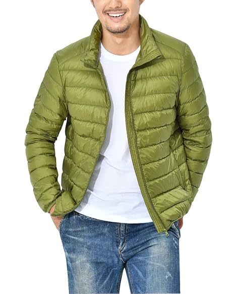 ZhuiKun Herren Daunenjacke Leichte Steppjacke Ultra Leicht Winterjacken Übergangsjacke