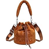 JQAliMOVV Mini Crossbody Bucket Bags for Women Trendy Velvet Bucket Purse Hobo Drawstring Handbags