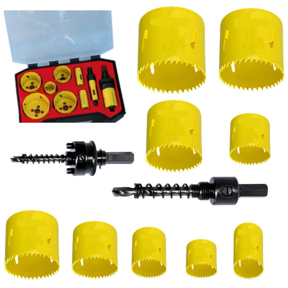 KARNASCH 201504 Bi-Metal Cobalt 8% Standard Universal Jigsaw Set Ø 16, 19, 22, 29, 35, 44, 52, 57, 67 mm