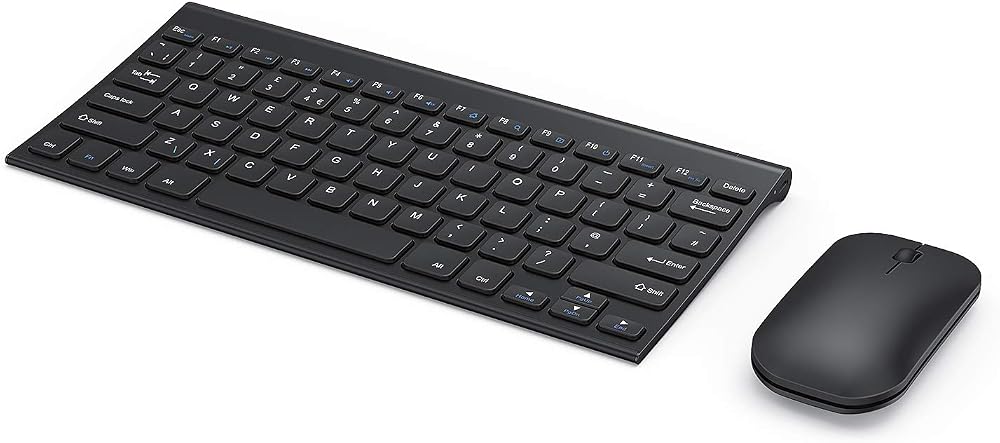 Seenda WGJP-031 Small Wireless Keyboard and Mouse, Ultra Compact USB Combo Black