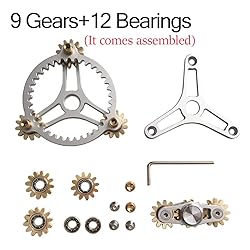 Pure Brass Fidget Spinner Gears Linkage Fidget Gyro