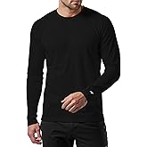 RGJU Long Sleeve Athletic Shirt Men Moisture Wicking Outdoor T-Shirt Dry Fit Running Tshirt Base Layer Tee Fitted