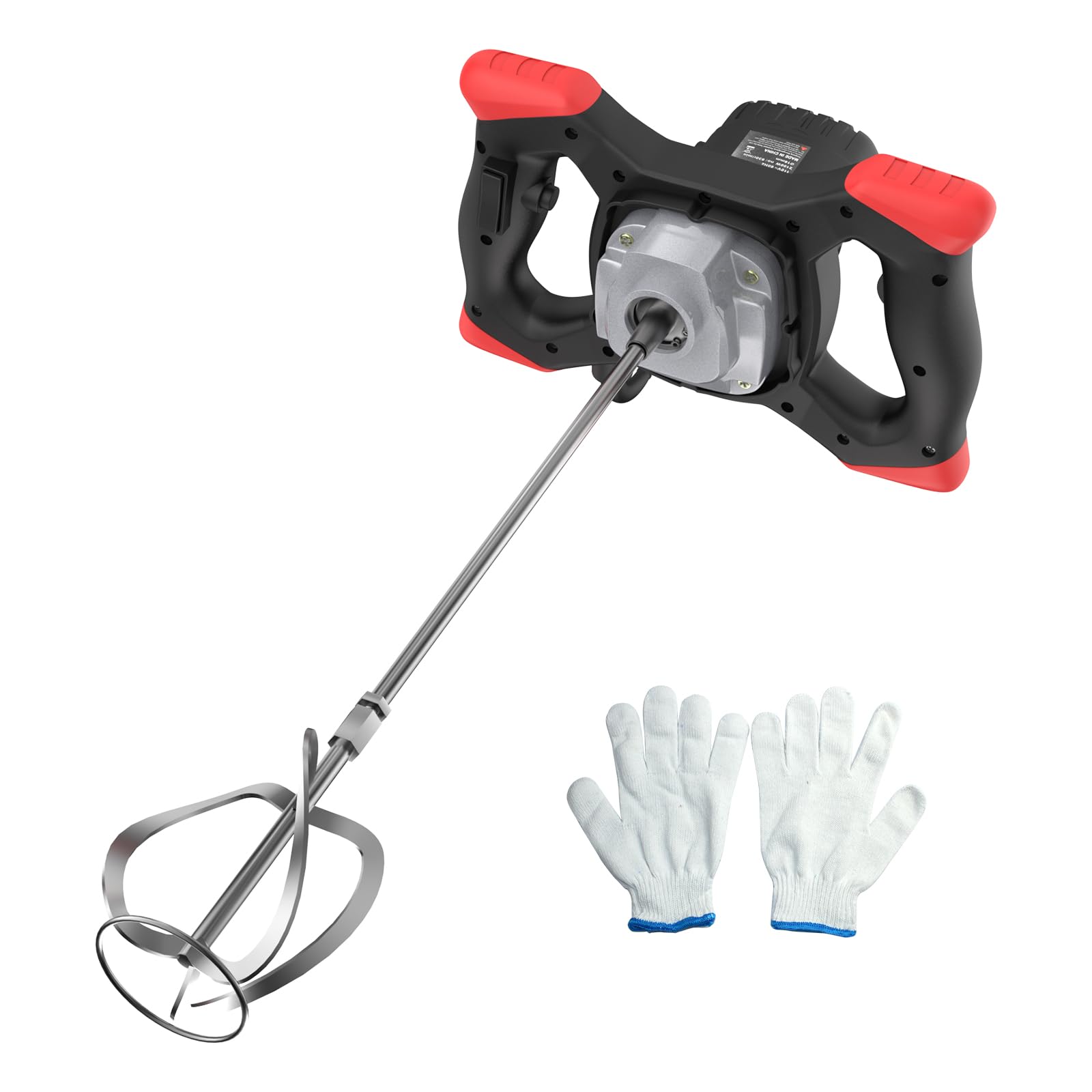 Photo 1 of IMAYCC Cement Mixer 2100W, Portable Concrete Mixer, 110V Handheld Mud Mixer for Motar,Paint, Grout, Plaster, Thinset,Fodder Stirring Tool