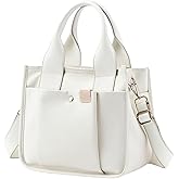 Small Canvas Tote Bag with Zipper, Canvas Multi-Pocket Crossbody Bag Purse Top Handle Satchel Handbags