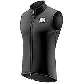 ROCKBROS Cycling Vest for Men Women Windproof Sleeveless Thermal Bike Vest Lightweight Shell Stretch Jacket for Running