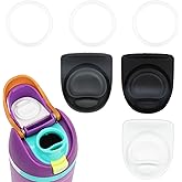 BOXOB 3pcs O Seal Ring & 3pcs Silicone Stoppers for Owala Freesip Cap, Silicone Water Bottle Top Lid Gasket BPA-Free Sealing Accessories for Owala Freesip 24/32oz (Color 1)