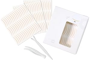 SYNTHORA Invisible Eyelid Tape for Hooded Eyes, 240 Pairs Crescent Double Eyelid Tape, Waterproof Self-Adhesive Eyelid Lifter